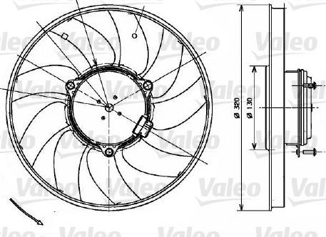 Valeo 696083 - Вентилятор, охлаждение двигателя autodif.ru