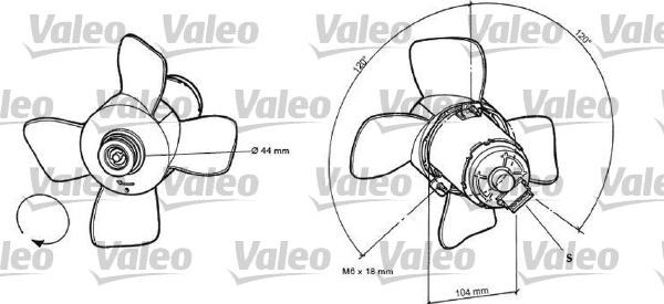 Valeo 696038 - Вентилятор, охлаждение двигателя autodif.ru