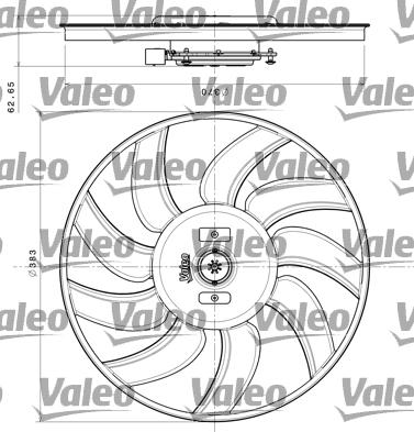 Valeo 696350 - Вентилятор, охлаждение двигателя autodif.ru