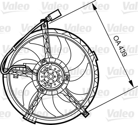 Valeo 696379 - Вентилятор, охлаждение двигателя autodif.ru