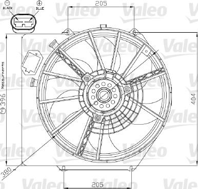 Valeo 696215 - Вентилятор, охлаждение двигателя autodif.ru