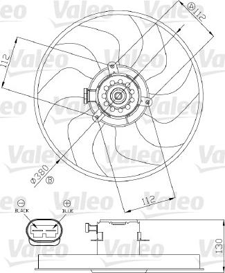 Valeo 696288 - Вентилятор, охлаждение двигателя autodif.ru