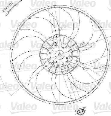 Valeo 698412 - Вентилятор, охлаждение двигателя autodif.ru