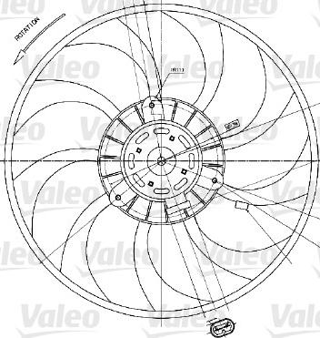 Valeo 698424 - Вентилятор, охлаждение двигателя autodif.ru