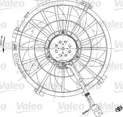 Valeo 698542 - Вентилятор, охлаждение двигателя autodif.ru