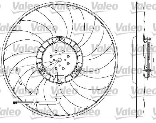 Valeo 698609 - Вентилятор, охлаждение двигателя autodif.ru