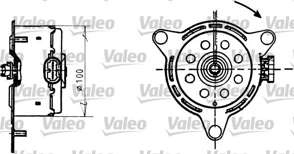 Valeo 698086 - Электродвигатель, вентилятор радиатора autodif.ru