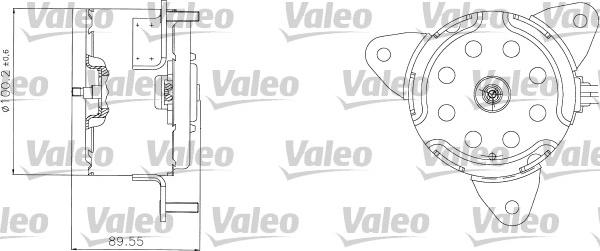 Valeo 698308 - Электродвигатель, вентилятор радиатора autodif.ru