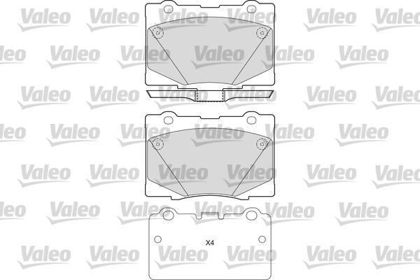 Valeo 601669 - Тормозные колодки, дисковые, комплект autodif.ru