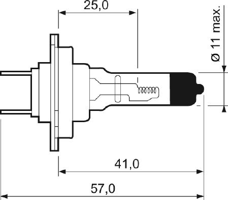 Valeo 032009 - Лампа галогенная Н7 12V 55W PX26d Essential (стандартные характеристики) autodif.ru