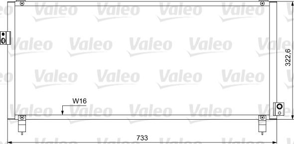 Valeo 814052 - Конденсатор кондиционера autodif.ru