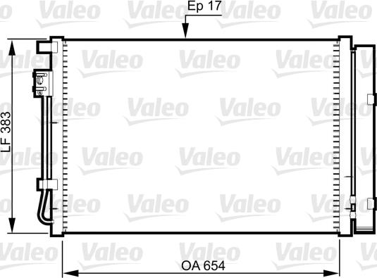 Valeo 814362 - Конденсатор кондиционера autodif.ru