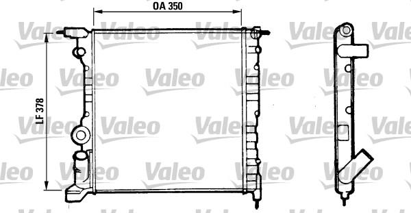 Valeo 816656 - Радиатор, охлаждение двигателя autodif.ru