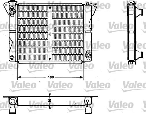 Valeo 810879 - Радиатор, охлаждение двигателя autodif.ru
