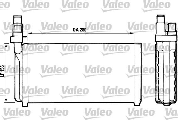 Valeo 811066 - Теплообменник, отопление салона autodif.ru