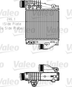 Valeo 818290 - Интеркулер, теплообменник турбины autodif.ru