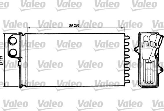 Valeo 812037 - Теплообменник, отопление салона autodif.ru