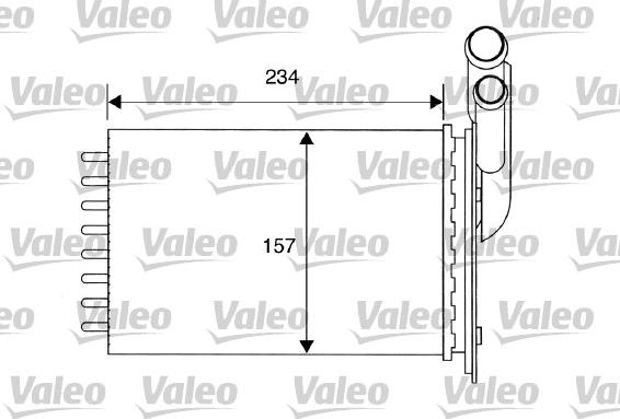 Valeo 812157 - Радиатор, охлаждение двигателя autodif.ru