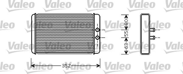 Valeo 812358 - Теплообменник, отопление салона autodif.ru