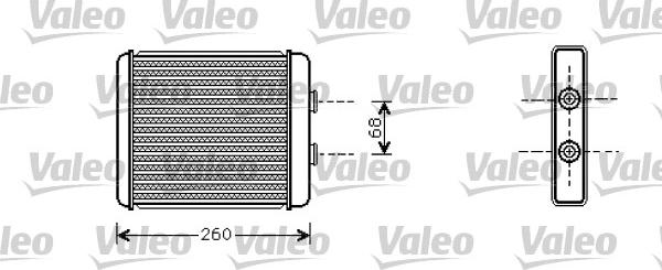 Valeo 812284 - Теплообменник, отопление салона autodif.ru