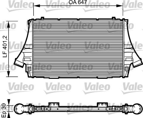 Valeo 817998 - Интеркулер, теплообменник турбины autodif.ru