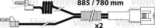 Valeo 882341 - Сигнализатор, износ тормозных колодок autodif.ru