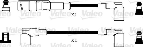 Valeo 346070 - Комплект проводов зажигания autodif.ru