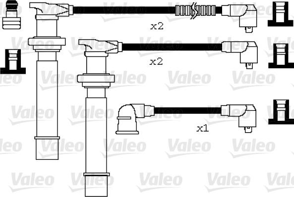 Valeo 346077 - Комплект проводов зажигания autodif.ru