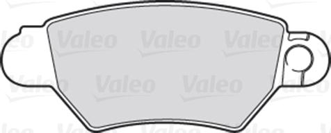 Valeo 301926 - Колодки тормозные дисковые задн OPEL Zafira A , Astra G 98-05 (Торм.сис.: BOSCH, WVA=23052) autodif.ru