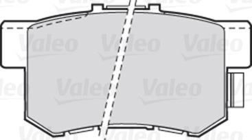 Valeo 301682 - VL301682 колодки дисковые задние!\ Honda CR-V/FR-V 1.7/2.0 02>/Stream 1.7/2.0 01> autodif.ru