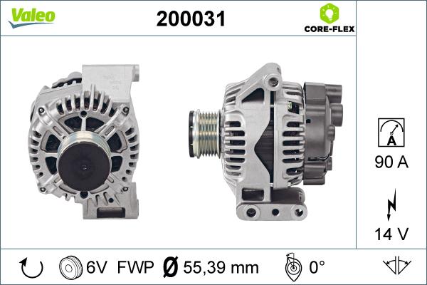 Valeo 200031 - Генератор autodif.ru