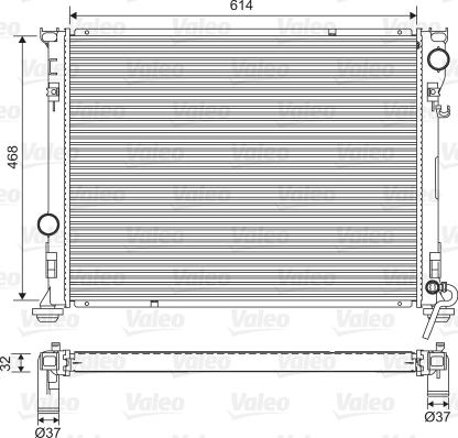 Valeo 701562 - Радиатор, охлаждение двигателя autodif.ru