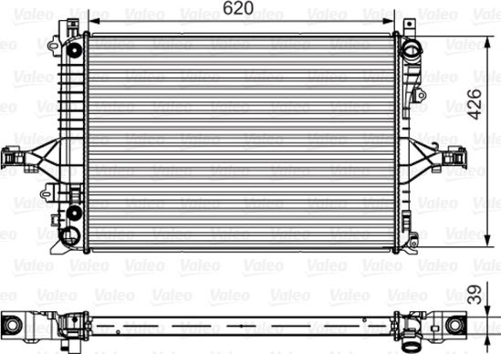 Valeo 735539 - Радиатор, охлаждение двигателя autodif.ru