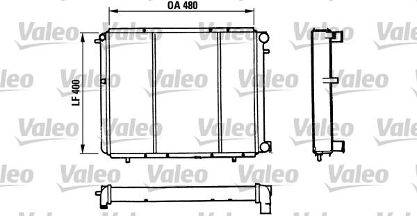 Valeo 730511 - Радиатор, охлаждение двигателя autodif.ru