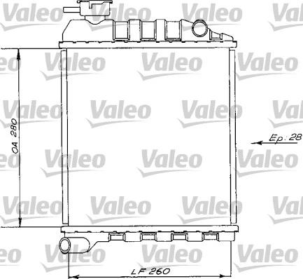 Valeo 730172 - Радиатор, охлаждение двигателя autodif.ru