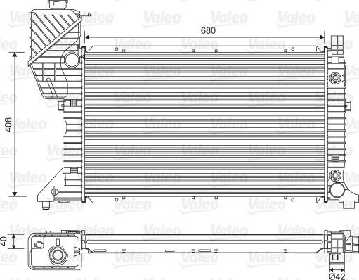 Valeo 732472 - Радиатор, охлаждение двигателя autodif.ru