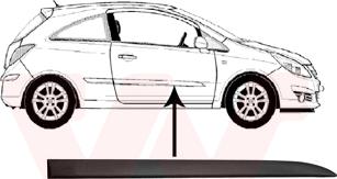 Van Wezel 3750428 - Облицовка / защитная накладка, дверь autodif.ru