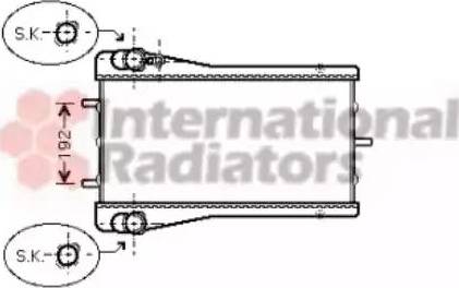 Van Wezel 74002043 - Радиатор, охлаждение двигателя autodif.ru