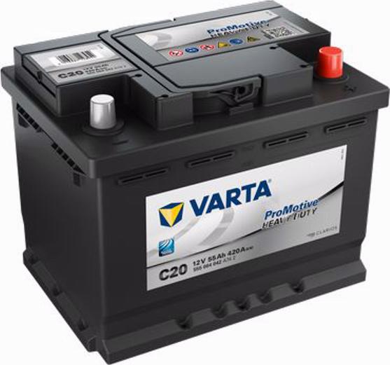 Varta 555 064 042 - Стартерная аккумуляторная батарея, АКБ autodif.ru