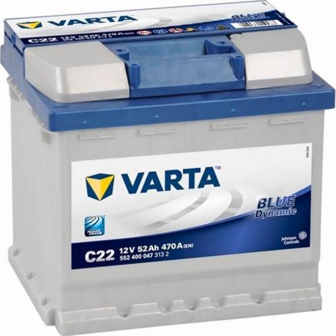 Varta 552400047 - Стартерная аккумуляторная батарея, АКБ autodif.ru