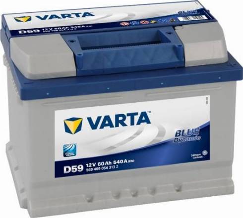 Varta 560409054 - Аккумулятор VARTA Blue Dynamic 60А/ч обратная полярность, низкий autodif.ru