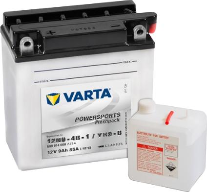 Varta 509014008A514 - Аккумуляторная батарея 9Ah Varta 12V 509 014 008 A514 FP autodif.ru