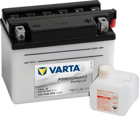 Varta 504011002A514 - Стартерная аккумуляторная батарея, АКБ autodif.ru