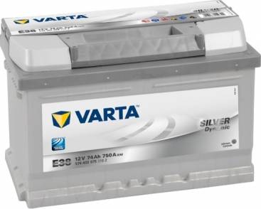 Varta 574402075 - Стартерная аккумуляторная батарея, АКБ autodif.ru