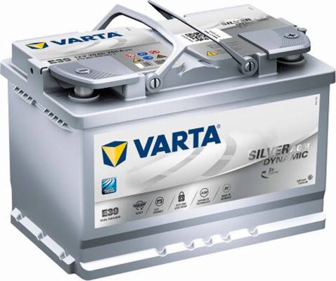 Varta 570901076 - Автозапчасть/Аккумулятор Silver Dynamic AGM 12V 70AH 760A 278х175х190 Полярность 0 Клеммы 1 Креплени autodif.ru