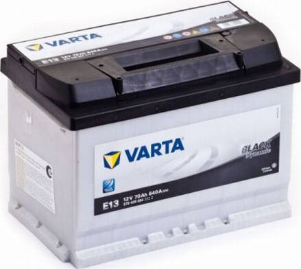 Varta 570409064 - аккумуляторная батарея! BLACK DYNAMIC19.5/17.9 евро 70Ah 640A 278/175/190\ autodif.ru