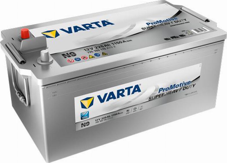 Varta 725 103 115 - Стартерная аккумуляторная батарея, АКБ autodif.ru