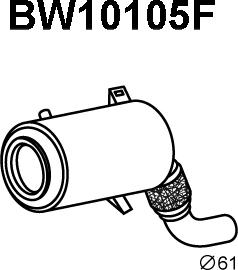Veneporte BW10105F - Сажевый / частичный фильтр, система выхлопа ОГ autodif.ru