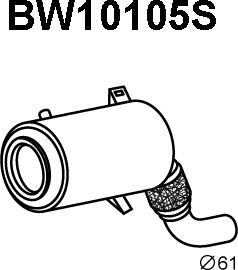 Veneporte BW10105S - Сажевый / частичный фильтр, система выхлопа ОГ autodif.ru