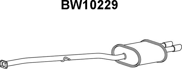 Veneporte BW10229 - Глушитель выхлопных газов, конечный autodif.ru